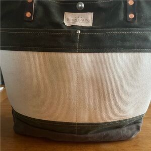 Burn Bag-olive green canvas